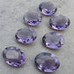 AAA+ QUALITY NATURAL AMETHYST OVAL SHAPE FACETED CUT FLAT BACK CALIBRATED WHOLESALE GEMSTONES, ALL SIZES AVAILABLE