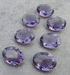 AAA+ QUALITY NATURAL AMETHYST OVAL SHAPE FACETED CUT FLAT BACK CALIBRATED WHOLESALE GEMSTONES, ALL SIZES AVAILABLE