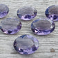 AAA+ QUALITY NATURAL AMETHYST OVAL SHAPE FACETED CUT FLAT BACK CALIBRATED WHOLESALE GEMSTONES, ALL SIZES AVAILABLE