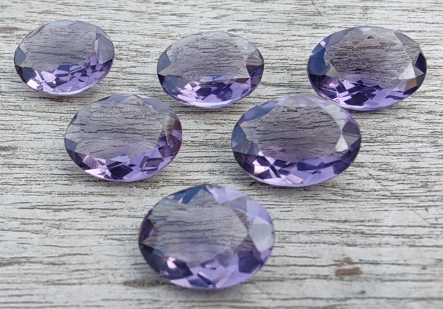 AAA+ QUALITY NATURAL AMETHYST OVAL SHAPE FACETED CUT FLAT BACK CALIBRATED WHOLESALE GEMSTONES, ALL SIZES AVAILABLE