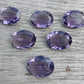 AAA+ QUALITY NATURAL AMETHYST OVAL SHAPE FACETED CUT FLAT BACK CALIBRATED WHOLESALE GEMSTONES, ALL SIZES AVAILABLE