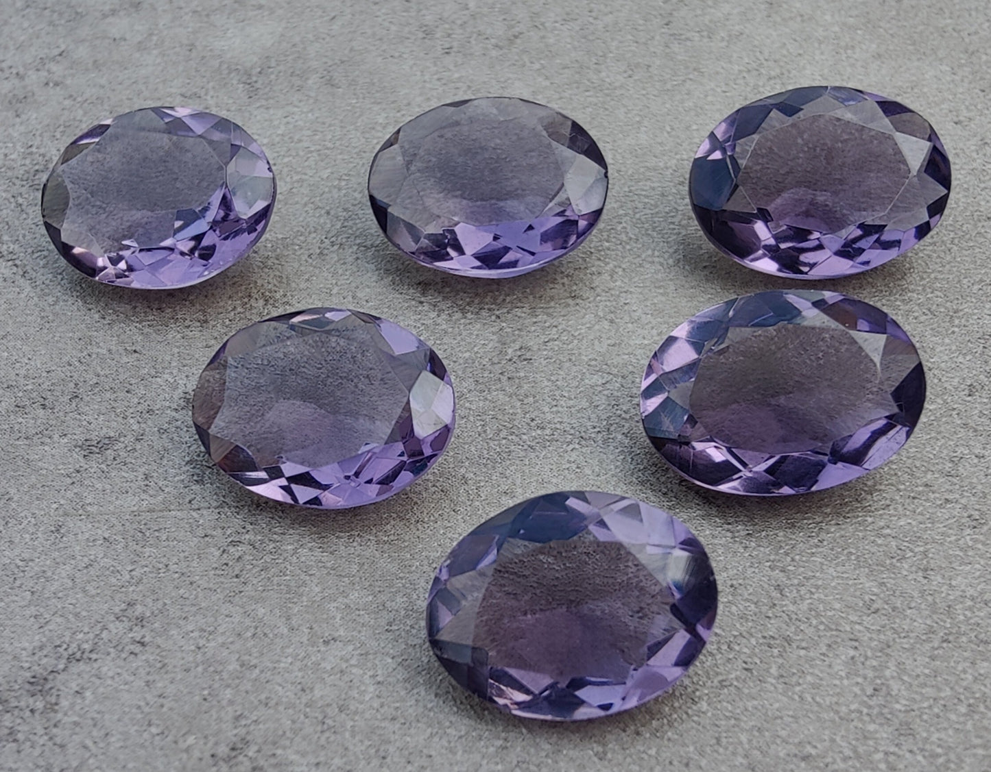 AAA+ QUALITY NATURAL AMETHYST OVAL SHAPE FACETED CUT FLAT BACK CALIBRATED WHOLESALE GEMSTONES, ALL SIZES AVAILABLE