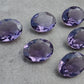 AAA+ QUALITY NATURAL AMETHYST OVAL SHAPE FACETED CUT FLAT BACK CALIBRATED WHOLESALE GEMSTONES, ALL SIZES AVAILABLE