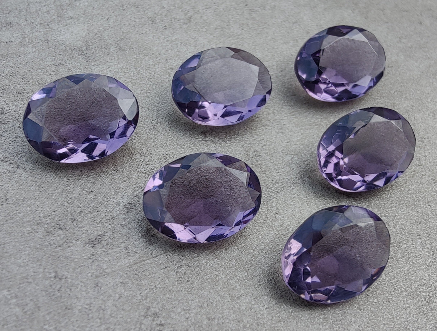 AAA+ QUALITY NATURAL AMETHYST OVAL SHAPE FACETED CUT FLAT BACK CALIBRATED WHOLESALE GEMSTONES, ALL SIZES AVAILABLE