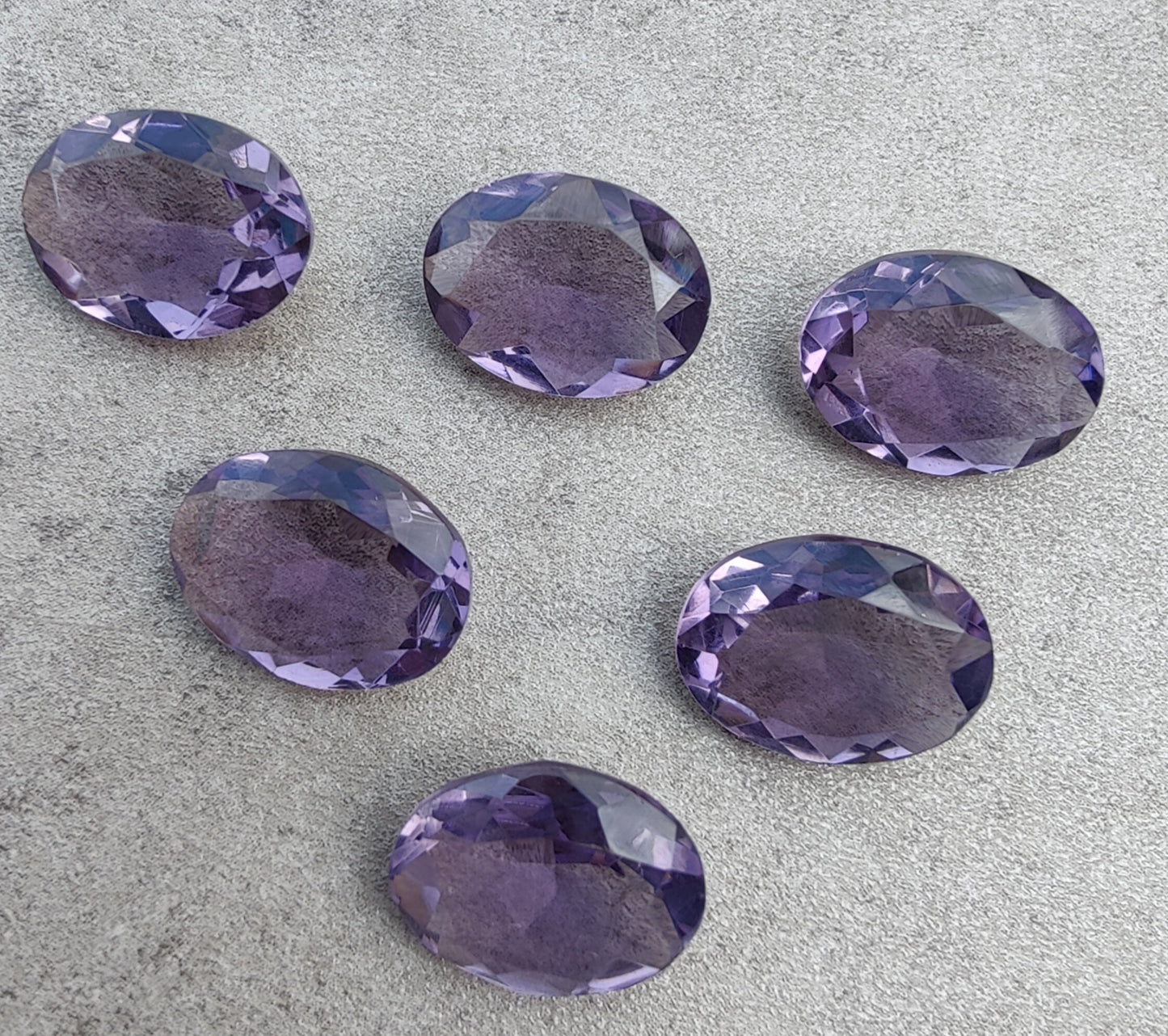 AAA+ QUALITY NATURAL AMETHYST OVAL SHAPE FACETED CUT FLAT BACK CALIBRATED WHOLESALE GEMSTONES, ALL SIZES AVAILABLE