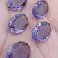 AAA+ QUALITY NATURAL AMETHYST OVAL SHAPE FACETED CUT FLAT BACK CALIBRATED WHOLESALE GEMSTONES, ALL SIZES AVAILABLE