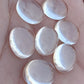 TOP QUALITY NATURAL CRYSTAL QUARTZ OVAL SHAPE CABOCHON FLAT BACK CALIBRATED GEMSTONES, ALL SIZES AVAILABLE
