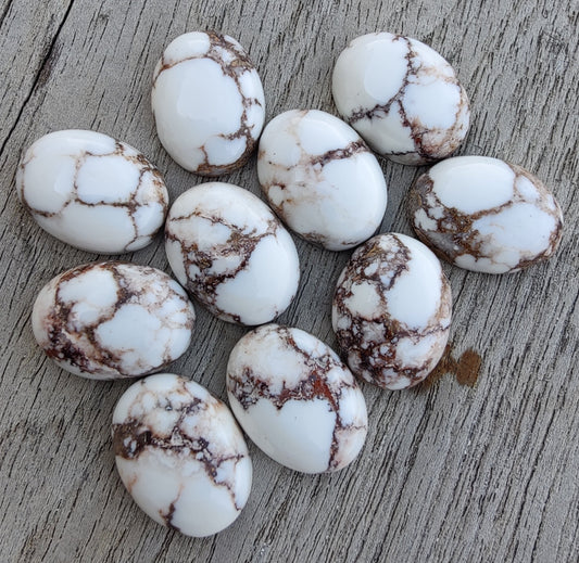 AAA+ QUALITY NATURAL WILD HORSE JASPER OVAL SHAPE CABOCHON FLAT BACK CALIRATED GEMSTONES, ALL SIZES AVAILABLE