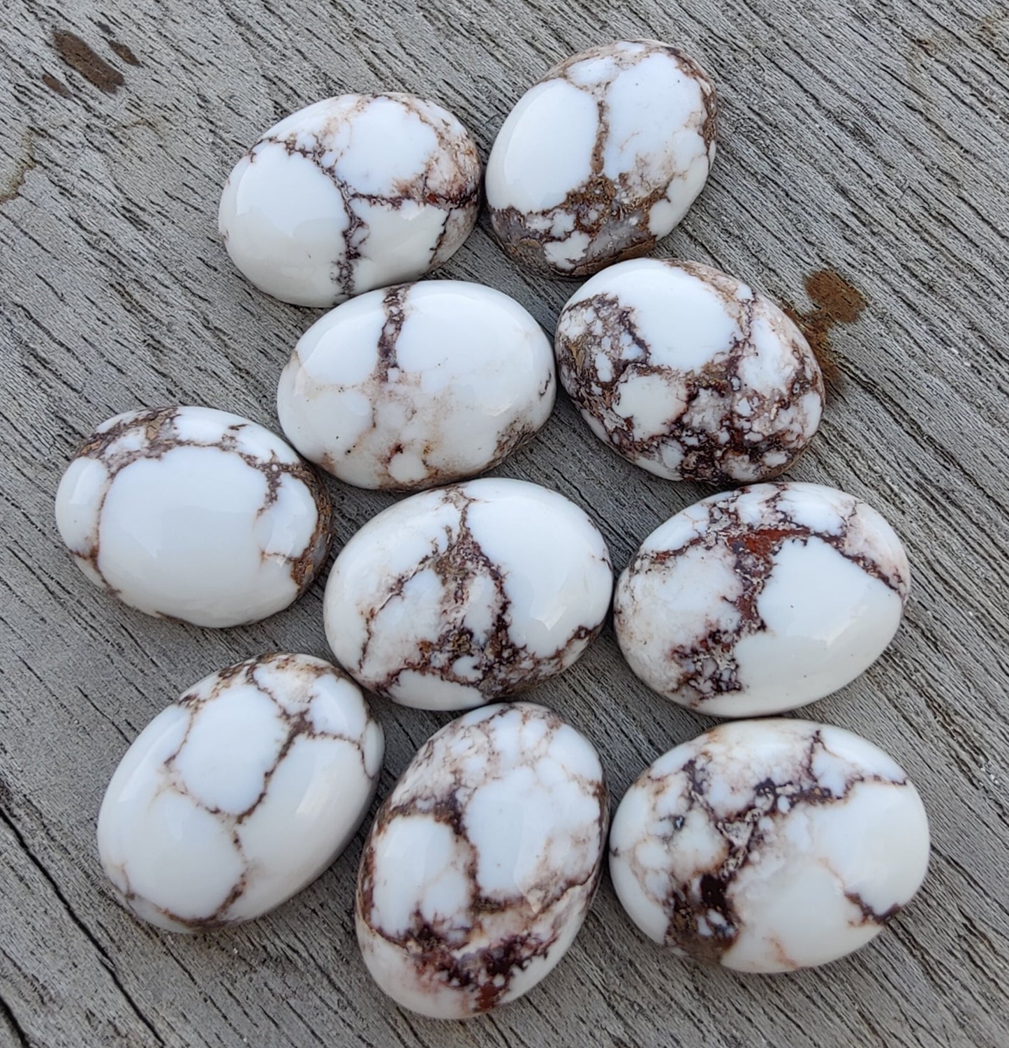 AAA+ QUALITY NATURAL WILD HORSE JASPER OVAL SHAPE CABOCHON FLAT BACK CALIRATED GEMSTONES, ALL SIZES AVAILABLE