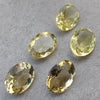 AAA+ QUALITY NATURAL LEMON QUARTZ OVAL SHAPE FACETED CUT FLAT BACK CALIBRATED WHOLESALE GEMSTONES, ALL SIZES AVAILABLE