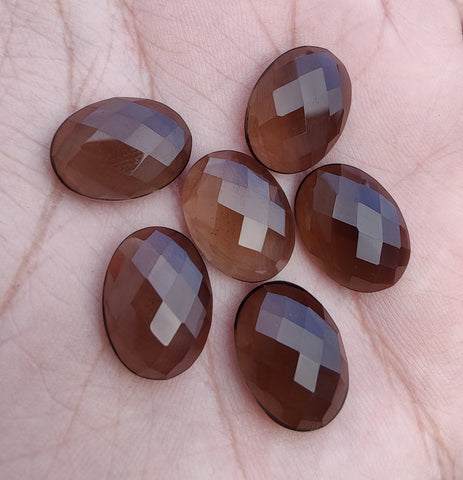 Natural Smoky Quartz Oval Shape Rose Cut Flat Back Calibrated AAA+ Quality Wholesale Gemstones, All Sizes Available