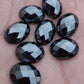 AAA+ QUALITY NATURAL HEMATITE OVAL SHAPE CHECKER CUT FLAT BACK CALIRATED GEMSTONES, ALL SIZES AVAILABLE