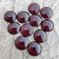 AAA+ QUALITY NATURAL GARNET ROUND SHAPE CABOCHON FLAT BACK CALIBRATED ROUND SHAPE GEMSTONES, ALL SIZES AVAILABLE