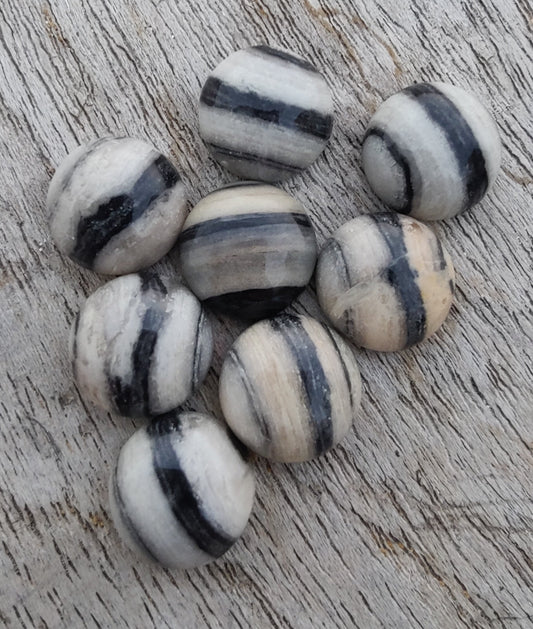 AAA+ QUALITY NATURAL ZEBRA JASPER ROUND SHAPE CABOCHON FLAT BACK CALIBRATED ROUND SHAPE GEMSTONES, ALL SIZES AVAILABLE