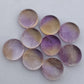 AAA+ QUALITY NATURAL AMETRINE ROUND SHAPE CABOCHON FLAT BACK CALIBRATED ROUND SHAPE GEMSTONES, ALL SIZES AVAILABLE