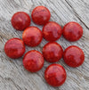 AAA+ QUALITY NATURAL SPONGE CORAL ROUND SHAPE CABOCHON FLAT BACK CALIBRATED GEMSTONES, ALL SIZES AVAILABLE