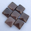NATURAL SMOKY SQUARE SHAPE CABOCHON FLAT BAK CALIBRATED AAA+ QUALITY GEMSTONES, ALL SIZES AVAILABLE