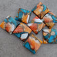 AAA+ QUALITY NATURAL SPINY OYSTER TURQUOISE SQUARE SHAPE FLAT BACK CABOCHON CALIBRATED GEMSTONES, ALL SIZES AVAILABLE