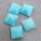 AAA+ QUALITY NATURAL SMITHSONITE SQUARE SHAPE CABOCHON FLAT BACK CALIBRATED GEMSTONES, ALL SIZES AVAILABLE