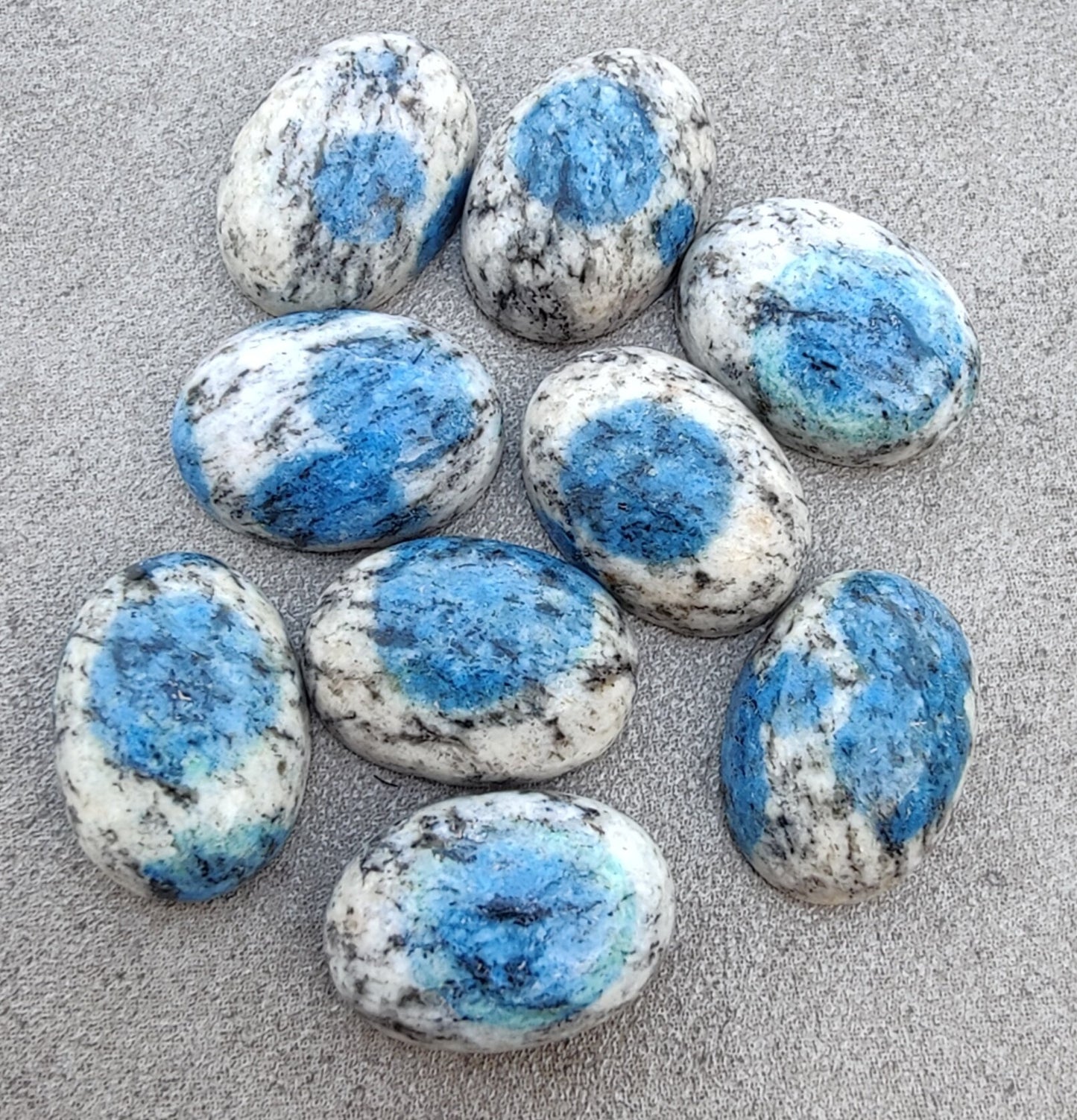 AAA+ QUALITY NATURAL K2 JASPER OVAL SHAPE CABOCHON FLAT BACK CALIRATED GEMSTONES, ALL SIZES AVAILABLE