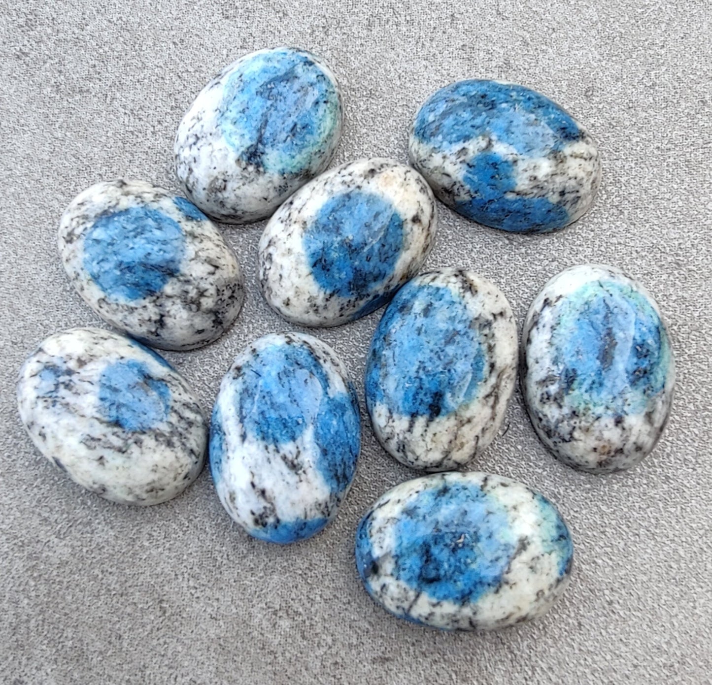 AAA+ QUALITY NATURAL K2 JASPER OVAL SHAPE CABOCHON FLAT BACK CALIRATED GEMSTONES, ALL SIZES AVAILABLE