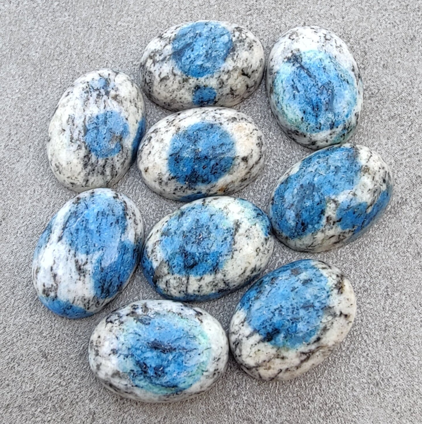 AAA+ QUALITY NATURAL K2 JASPER OVAL SHAPE CABOCHON FLAT BACK CALIRATED GEMSTONES, ALL SIZES AVAILABLE