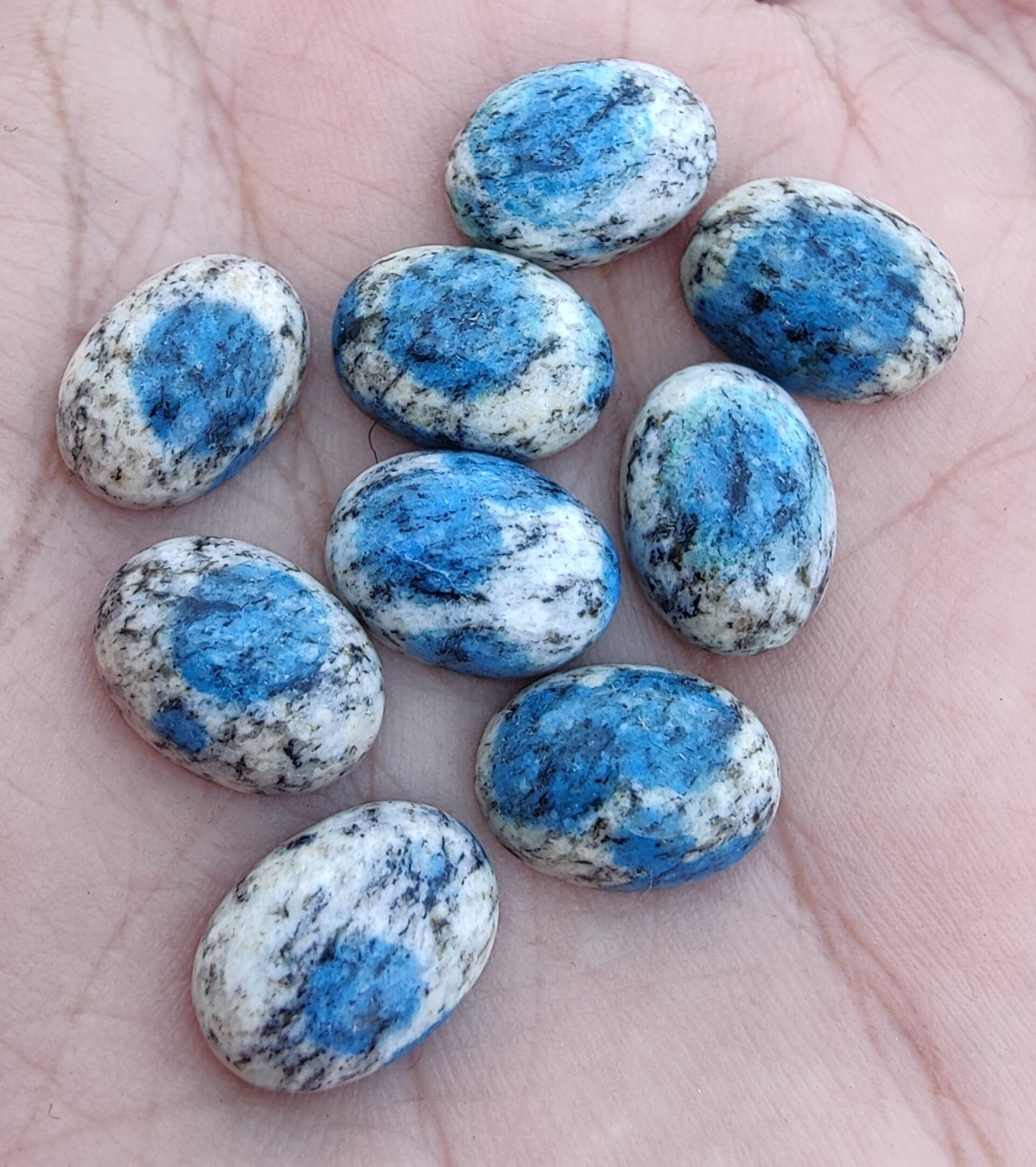 AAA+ QUALITY NATURAL K2 JASPER OVAL SHAPE CABOCHON FLAT BACK CALIRATED GEMSTONES, ALL SIZES AVAILABLE