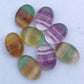 AAA+ QUALITY NATURAL FLUORITE OVAL SHAPE CABOCHON FLAT BACK CALIRATED GEMSTONES, ALL SIZES AVAILABLE