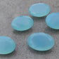 AAA+ Quality Natural Aqua Chalcedony Oval Shape Faceted Cut Flat Back Wholesale Calibrated Gemstones, All Sizes Available