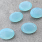 AAA+ Quality Natural Aqua Chalcedony Oval Shape Faceted Cut Flat Back Wholesale Calibrated Gemstones, All Sizes Available