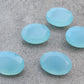 AAA+ Quality Natural Aqua Chalcedony Oval Shape Faceted Cut Flat Back Wholesale Calibrated Gemstones, All Sizes Available