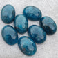 AAA+ QUALITY NATURAL NEON APATITE OVAL SHAPE CABOCHON FLAT BACK CALIRATED GEMSTONES, ALL SIZES AVAILABLE