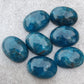 AAA+ QUALITY NATURAL NEON APATITE OVAL SHAPE CABOCHON FLAT BACK CALIRATED GEMSTONES, ALL SIZES AVAILABLE
