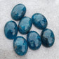 AAA+ QUALITY NATURAL NEON APATITE OVAL SHAPE CABOCHON FLAT BACK CALIRATED GEMSTONES, ALL SIZES AVAILABLE