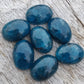 AAA+ QUALITY NATURAL NEON APATITE OVAL SHAPE CABOCHON FLAT BACK CALIRATED GEMSTONES, ALL SIZES AVAILABLE