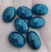 AAA+ QUALITY NATURAL NEON APATITE OVAL SHAPE CABOCHON FLAT BACK CALIRATED GEMSTONES, ALL SIZES AVAILABLE