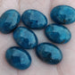 AAA+ QUALITY NATURAL NEON APATITE OVAL SHAPE CABOCHON FLAT BACK CALIRATED GEMSTONES, ALL SIZES AVAILABLE