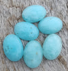 TOP QUALITY NATURAL SMITHSONITE OVAL SHAPE CABOCHON FLAT BACK CALIRATED GEMSTONES, ALL SIZES AVAILABLE
