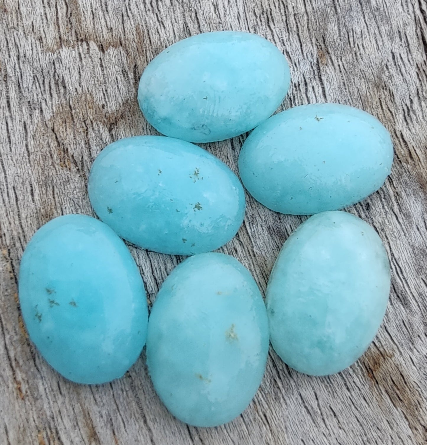 TOP QUALITY NATURAL SMITHSONITE OVAL SHAPE CABOCHON FLAT BACK CALIRATED GEMSTONES, ALL SIZES AVAILABLE
