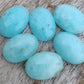 TOP QUALITY NATURAL SMITHSONITE OVAL SHAPE CABOCHON FLAT BACK CALIRATED GEMSTONES, ALL SIZES AVAILABLE