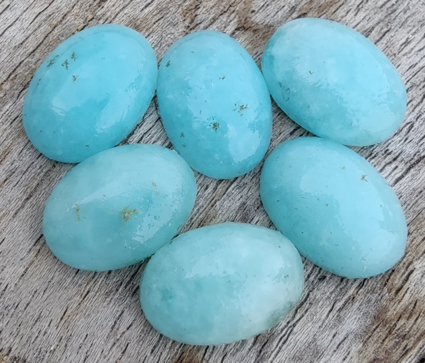 TOP QUALITY NATURAL SMITHSONITE OVAL SHAPE CABOCHON FLAT BACK CALIRATED GEMSTONES, ALL SIZES AVAILABLE