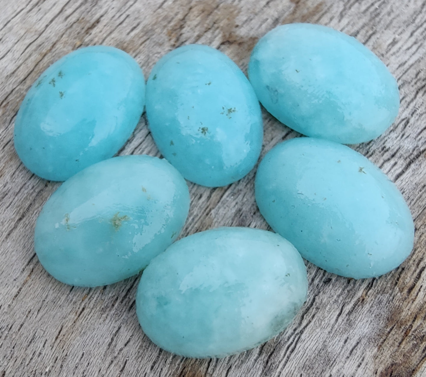 TOP QUALITY NATURAL SMITHSONITE OVAL SHAPE CABOCHON FLAT BACK CALIRATED GEMSTONES, ALL SIZES AVAILABLE