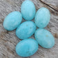 TOP QUALITY NATURAL SMITHSONITE OVAL SHAPE CABOCHON FLAT BACK CALIRATED GEMSTONES, ALL SIZES AVAILABLE
