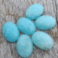 TOP QUALITY NATURAL SMITHSONITE OVAL SHAPE CABOCHON FLAT BACK CALIRATED GEMSTONES, ALL SIZES AVAILABLE