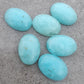 TOP QUALITY NATURAL SMITHSONITE OVAL SHAPE CABOCHON FLAT BACK CALIRATED GEMSTONES, ALL SIZES AVAILABLE