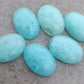 TOP QUALITY NATURAL SMITHSONITE OVAL SHAPE CABOCHON FLAT BACK CALIRATED GEMSTONES, ALL SIZES AVAILABLE