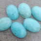 TOP QUALITY NATURAL SMITHSONITE OVAL SHAPE CABOCHON FLAT BACK CALIRATED GEMSTONES, ALL SIZES AVAILABLE