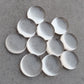 AAA+ QUALITY NATURAL CRYSTAL QUARTZ ROUND SHAPE CABOCHON FLAT BACK CALIBRATED GEMSTONES, ALL SIZES AVAILABLE