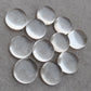 AAA+ QUALITY NATURAL CRYSTAL QUARTZ ROUND SHAPE CABOCHON FLAT BACK CALIBRATED GEMSTONES, ALL SIZES AVAILABLE