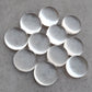 AAA+ QUALITY NATURAL CRYSTAL QUARTZ ROUND SHAPE CABOCHON FLAT BACK CALIBRATED GEMSTONES, ALL SIZES AVAILABLE